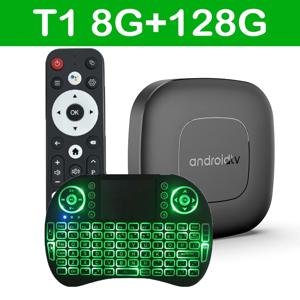 T1 안드로이드 16 TV 박스 스마트 홈 듀얼 와이파이 2.4G&5G 8K 비디오 6K Ram 4GB 8GB Rom 64GB 128GB 미디어 플레이어 빠른 Ai 박스 Google Voice