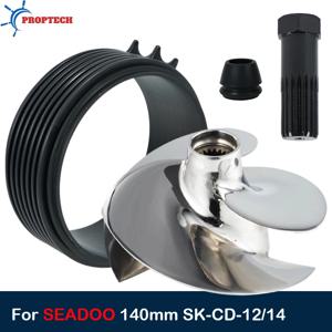 제트스키 임펠러 키트, 씨두 140mm 스파크 ACE 900 HO TRIXX 임펠러용 솔라스 SK-CD-12/14 교체품 (웨어 링, 렌치, 씰 포함)