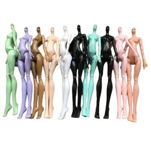 23cm 다관절 가동 인형 바디 장난감 흰색 녹색 갈색 파란색 검정색 몬스터 인형 바디, 다양한 헤드와 호환 가능, 어린이용