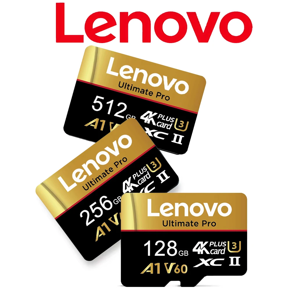 레노버 어드밴스드 512GB TF 카드 마이크로 TF SD SD 카드 메모리 카드 128GB 32GB UHS-I 고내구성 V10 노트북/모바일/iOS용