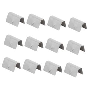 12Pcs 자동차 바람 비 디플렉터 채널 스테인레스 스틸 고정 클립 HEKO G3에 적합
