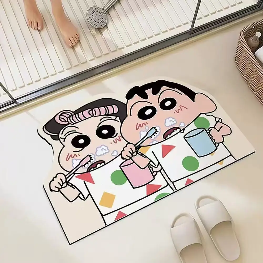 30*40cm 샤워룸 물흡수 매트 빠른 건조 세련되고 정교한 만화 애니메이션 부드럽고 편안한 애니메이션 주변기기