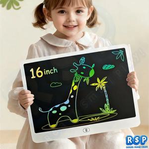 16인치 대형 LCD 쓰기 보드 10인치 드로잉 태블릿 어린이 쓰기 그림 그리기 교육용 장난감 3-12세 남아 여아용