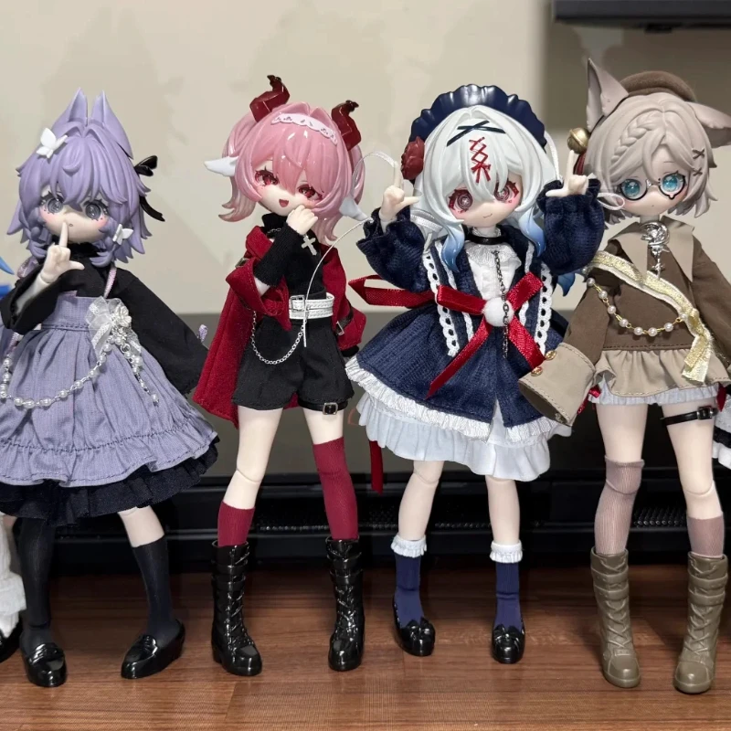 새로운 정품 메키 1/8 Bjd Oblivion's Luminasia 관절형 액션 피규어 블라인드 박스 수집용 인형 장식품 소녀 생일 선물