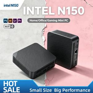 인텔 N150 미니 PC 16GB DDR4 512GB M.2 NVMe SSD 트리플 4K 출력 WiFi6 BT 5.2 저소음 쿨링 사무실/가정용 데스크탑 프로 울트라 터보