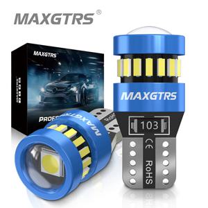 2x W5W T10 LED CANBUS 오류 없음 5W5 12V 5W 750Lm 슈퍼 밝은 자동차 인테리어 사이드 라이트 194 3030 SMD 자동 전구 화이트 앰버 레드