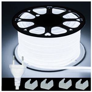 30M 220V COB LED 스트립 조명 RA90 초고휘도 288LEDs/m 유연한 야외 램프 IP67 방수 LED 스트립 (220V EU 전원 플러그 포함)