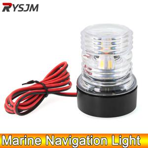 AD 12V 방수 LED 네비게이션 라이트 해양 보트 요트 앵커 라이트 360 학위 모든 라운드 화이트 LED 보트 라이트 세일링 램프