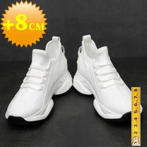 증가하는 남성 운동화 캐주얼 높이 신발 8cm 높이 증가 여름 통기성 6cm 엘리베이터 신발