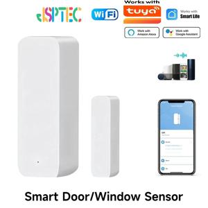 Tuya WiFi 스마트 도어 센서 도어 개방형 폐쇄 감지기 스마트 홈 보안 보호 경보 시스템 스마트 라이프 APP 제어
