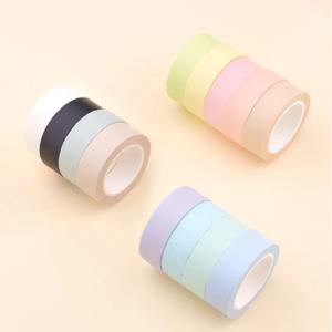 10M 다채로운 블랙 스타일 Washi 테이프 접착제 DIY 쓸 수있는 Scrapbooking 스티커 라벨 마스킹 테이프 학교 사무실 공급