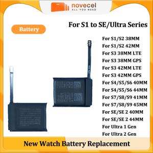 노브셀 교체용 새 배터리 애플워치 시리즈 SE 8 9 울트라 배터리 아이워치 S1 2 3 4 5 6 S7 45mm 41mm 38mm 42mm 40mm 44mm