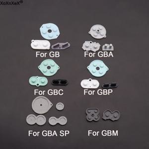 게임보이 클래식 GB GBA GBC GBP GBA SP GBM용 고무 전도성 버튼 1세트 실리콘 패드 키패드 A-B D패드 버튼