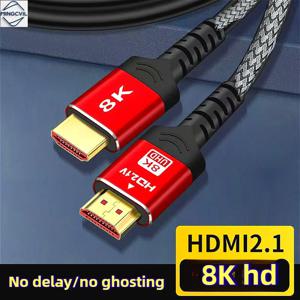 밍씨빌 48Gbps HDMI 호환 케이블 8K 60Hz 1m 2m 3m 5m HDMI 호환 2.1 케이블 4K 120Hz HDR 3D 효과 비디오 HDTV PC용