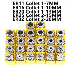 고정밀 스프링 콜릿 세트 ER8 ER11 ER16 ER20 ER32 ER40 CNC 선반 밀링 조각기 공작 기계용 콜릿 척