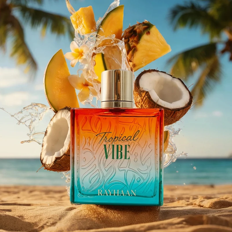 100ml 트로피컬 코코넛 향수 망고 파인애플 럼 머스크 샌달우드 롱래스팅 오 드 퍼퓸 프레쉬 마린 향