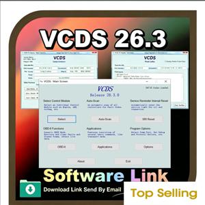 NEW26.3 Vcd S 소프트웨어 업데이트 VAG C0M OBD2 스캐너 HEXV2 USB 인터페이스 VW 아우디 스코다 시트 무제한 VIN 다국어 지원 VAGC0M