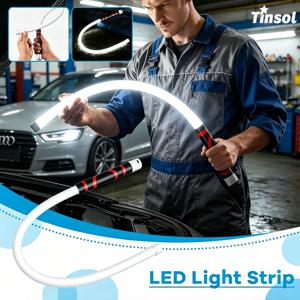 TINSOL 360도 회전 가능한 유연한 기계식 램프 °   구부릴 수 있는 고휘도 LED, 자동차 수리 및 작업장 유지보수에 사용됨