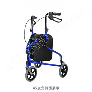 노인 재활 보조용 접이식 브레이크가 있는 삼륜 보행 보조 카트