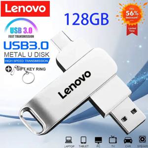 레노버 USB3.2 USB 플래시 드라이브 512GB OTG 펜 드라이브 고속 Type-C 플래시 디스크 실제 용량 메탈 펜드라이브 (휴대폰/컴퓨터용)