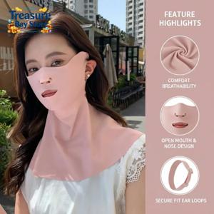 야외 스포츠 러닝 페이스 가드 마스크 귀걸이형 오픈 마우스 코 통기성 자외선 차단 마스크 안티 UV 라이딩 페이스 마스크