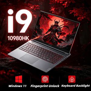 15.6인치 1080P 노트북 인텔 i9-10980HK 프로세서 32GB DDR4 RAM 2TB M.2 SSD 윈도우11 프로 백라이트 키보드 지문인식 보안 노트북
