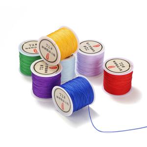 10/50M 0.8mm 나일론 스레드 코드 Macrame 로프 팔찌 DIY Tassels에 대 한 땋은 문자열 구슬 문자열 쥬얼리 액세서리 만들기