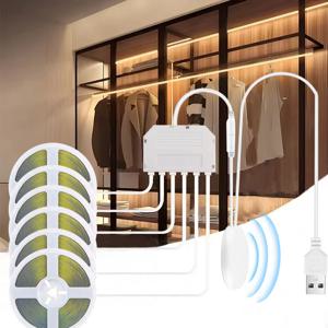 COB LED 스트립 조명 5V USB 1/2/3M 스트립 1-6 Pcs 부엌, 쇼케이스, 캐비닛 조명에 대 한 침투 나무 터치 조광기 스위치