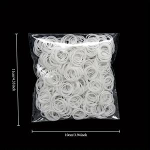 600개 고무줄 DIY 공예 키트, 팔찌 만들기 장난감 (여아용), 팔찌용 고무줄, 팔찌 키트