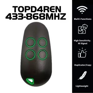 Came Remote Topd4Ren 806Ts-0290 D2Ren 차고 원격 게이트 433.92 - 868.35Mhz 차고 문 개폐기 컨트롤러 휴대용 송신기