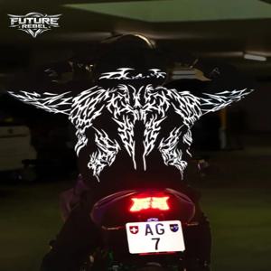 발광 후드티 남성용 새 오토바이 바이커 반사 여성용 야간 라이딩 안전 스웨트셔츠 고딕 스트리트웨어 블랙 풀오버 탑
