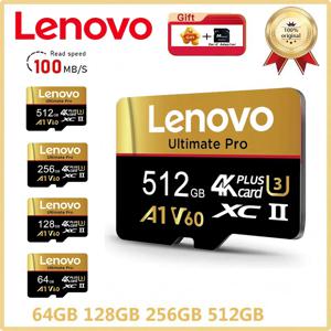 울트라 HD 레노버 512GB SD 카드 마이크로 TF SD 메모리 카드 TF 카드 128GB 64GB 오류 수정 기능 U1 GoPro/태블릿/감시 카메라용