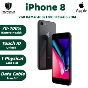 언락된 오리지널 애플 아이폰 8 중국 버전 싱글심 64G/256G IOS A11 칩 4.7인치 싱글 카메라 중고 아이폰 8 폰