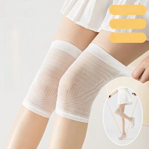 실크 무릎 패드 따뜻하고 가벼운 얇은 소재 에어컨 룸용 남녀노인 관절 보호 여름용 얇은 모델 무릎 보호대