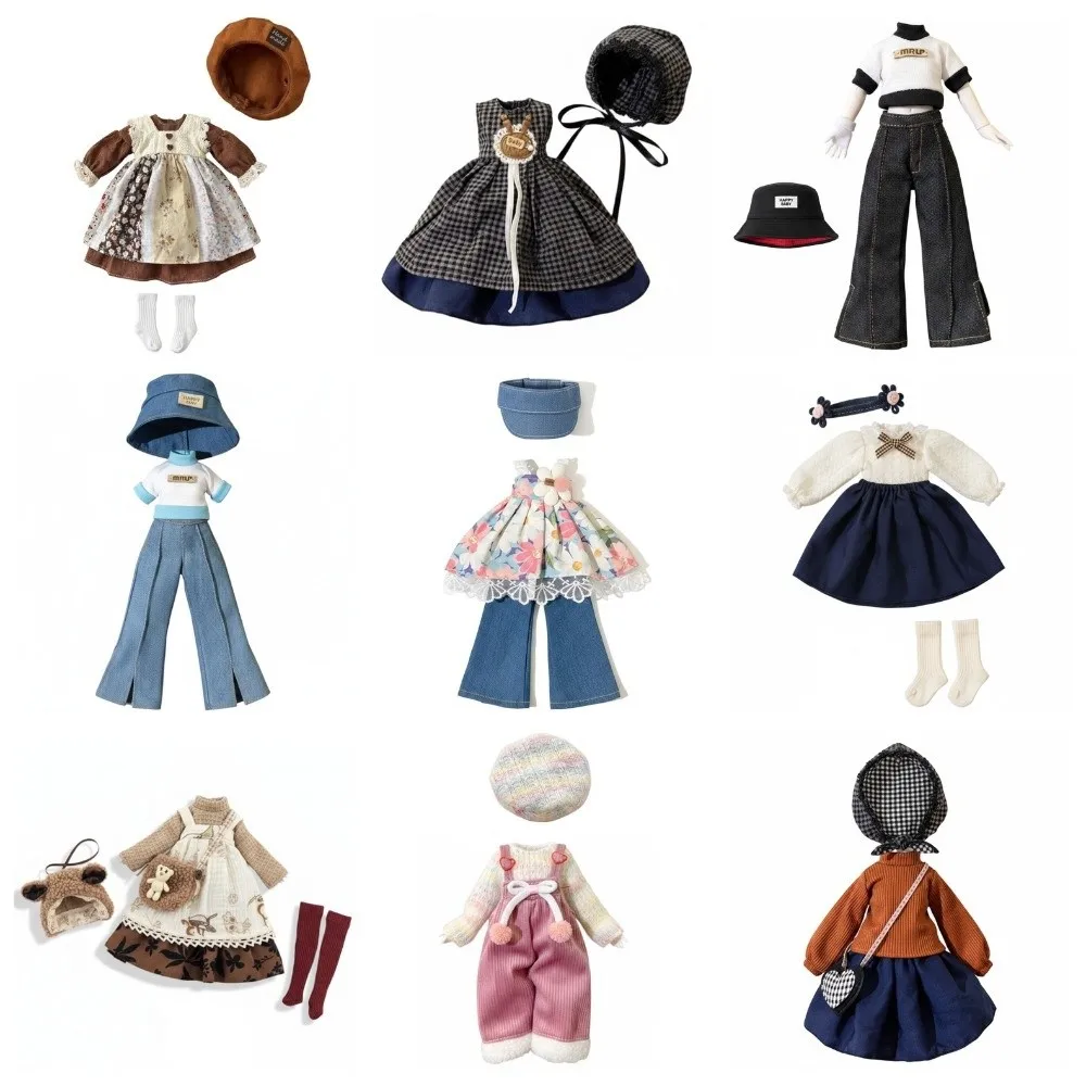 1/6 BJD 인형 패션 복장 세트, 예쁜 원피스 모자 모자, 소녀 장난감 선물, 인형 액세서리, 신발 없음