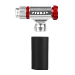 휴대용 자전거 빠른 펌핑 팽창기 초경량 CO2 실린더 펌프 AV/FV 알루미늄 합금 MTB 타이어 팽창기 자전거 액세서리