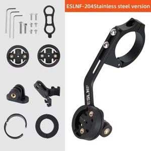 ESLNF 아웃 프론트 스테인리스 스틸 자전거 헤드라이트 마운트 컴퓨터 홀더 램프 지지대 브래킷 가민 브라이튼용