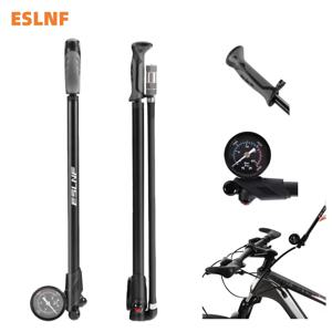 ESLNF 300psi 휴대용 MTB 자전거 펌프 알루미늄 합금 자전거 프론트 포크 펌프 압력 게이지 포함