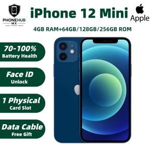 언락된 오리지널 애플 아이폰 12 미니 CN 버전 싱글심 64G/128G/256G IOS A14 칩 5.4인치 듀얼 카메라 중고 아이폰 12미니