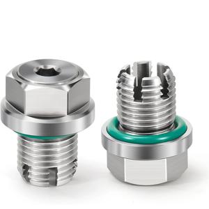 A002 M12-1.5 X 15mm 특대 피기백 오일 드레인 플러그, 스테인레스 스틸 셀프 태핑 오일 팬 나사 수리 키트