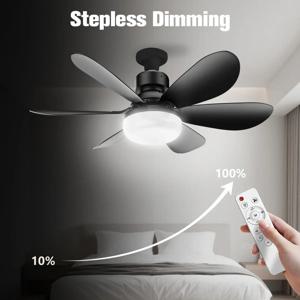 리모컨이 있는 LED 소켓 팬 라이트, 소형 천장 선풍기, 주방, 침실, 작은 방용 무선 라이트 소켓 팬
