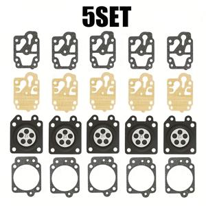 브러시 커터 기화기 수리용 월브로 기화기 가스켓 5세트, 4피스 세트 다이어프램(카뷰라도르 36f 40-5 139f GX35용)