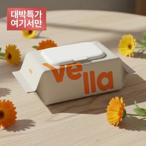 벨라 에센스 엠보싱 대용량 두꺼운 휴대용 데일리 물티슈 50평량 20팩