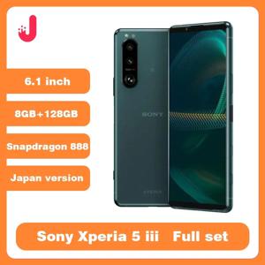 오리지널 잠금 해제 소니 엑스페리아 5 III 일본어 버전, 8GB 메모리 싱글 카드, 128GB ROM, 6.1 인치, 5G 스냅드래곤 888, OLED 휴대폰 NFC
