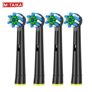구강 B Trizone Triumph Vitality D100 D12 D16 D36 전동 칫솔용 4PCS CrossAction 교체용 브러시 헤드