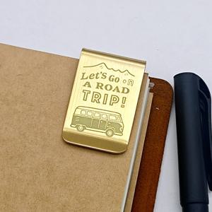 빈티지 금속 펜 클립 황동 스틸 여행자 노트 다이어리 루즈 리프 다이어리 TN 비즈니스용 액세서리