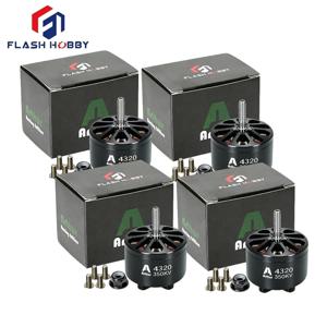 4개입 Flashhobby A4320 350KV 6-12S 장거리 X-클래스 RC FPV 드론 모델용 고속 브러시리스 모터