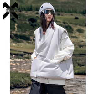 2025 겨울 패션 다운 베스트 남녀 공용 기능성 따뜻한 다운 코트 90% 화이트 덕 재킷 민소매 커플 테크웨어