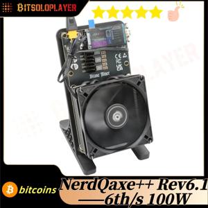 비트코인 ​​채굴기 NerdQaxe++ Rev 6.1 6TH/s 120W BM1370 칩 Sha-256 알고리즘 BTC 솔로 채굴기 및 전원 공급 장치