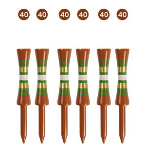 나무 골프 캐슬 티 스텝다운 동일 높이 값 30/100개, 40mm 45mm 50mm 길이 다양한 색상 연습용